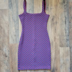 American Apparel Bodycon Chevron Knit Dress Medium